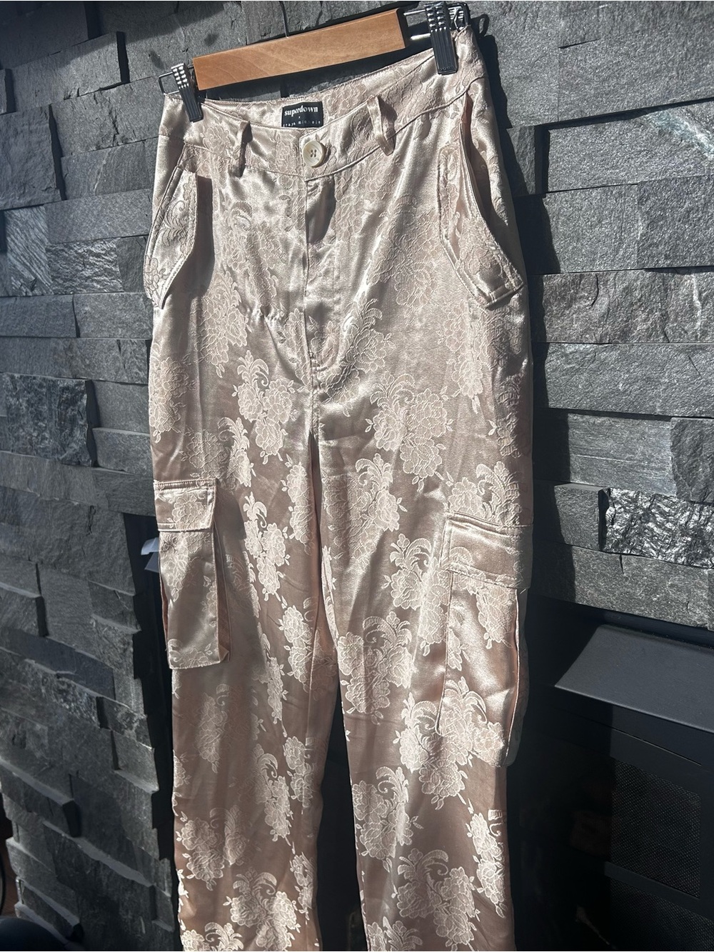 Superdown Carmen Cargo Pants in Champagne Floral